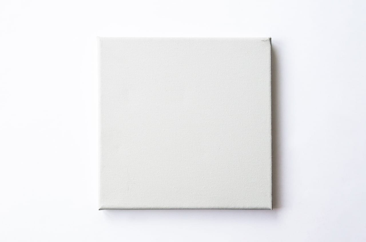Tecido para quadro, quadro em branco